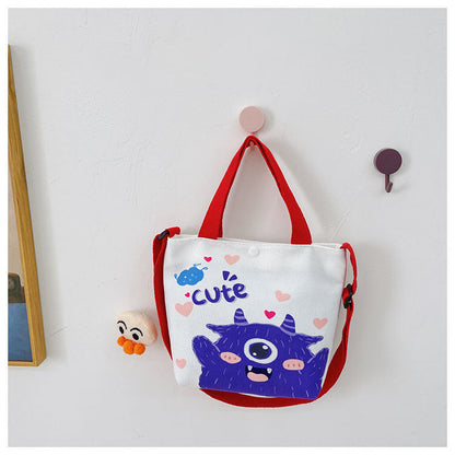 Cartoon Stella Lou children's bag anime cute net red canvas handbag Korean version casual children's messenger bag wholesale