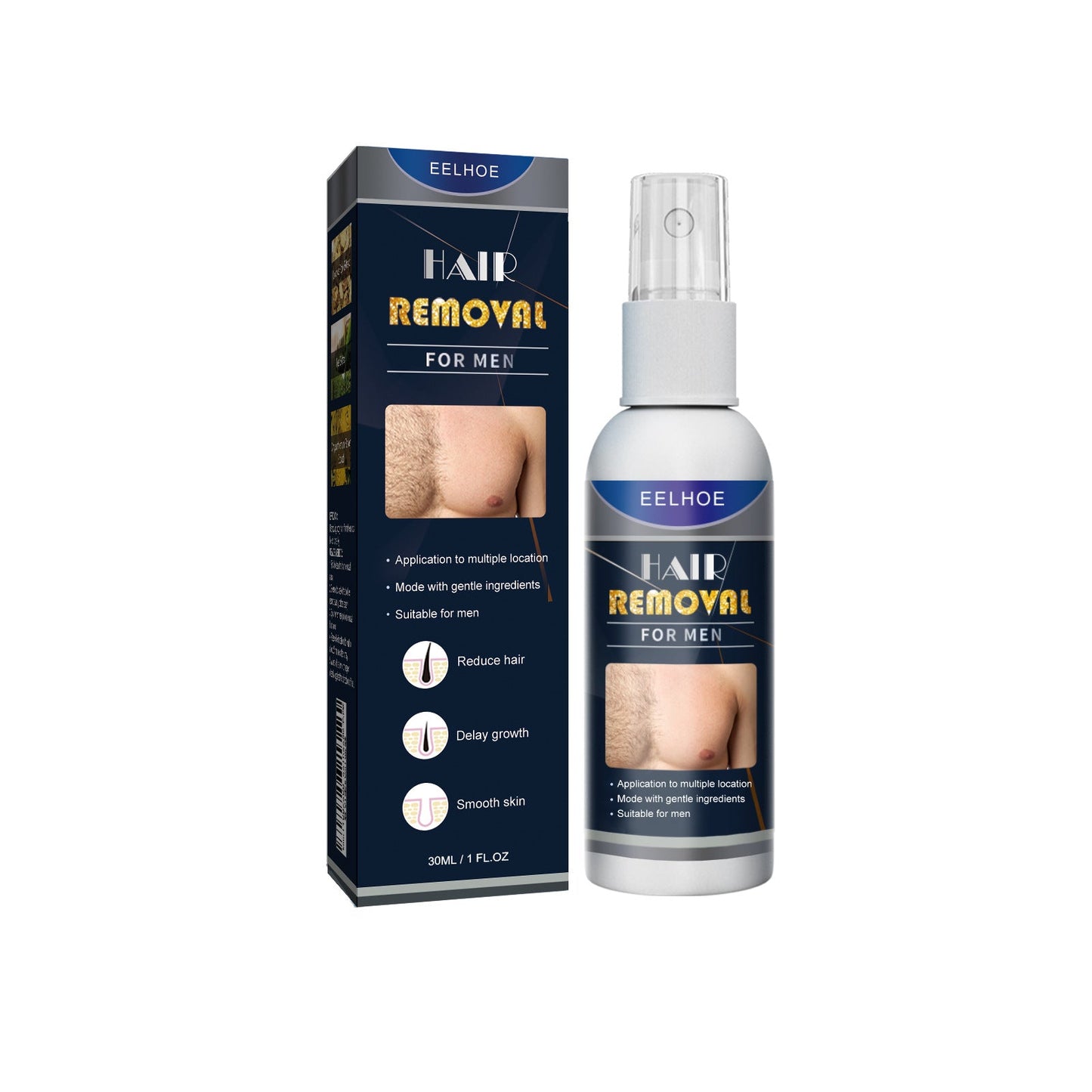 EELHOE Hair Removal Spray បាញ់ក្លៀក បំបាត់សក់ទន់ ធ្វើអោយក្លៀកស ទន់រលោង មិនរមាស់ 