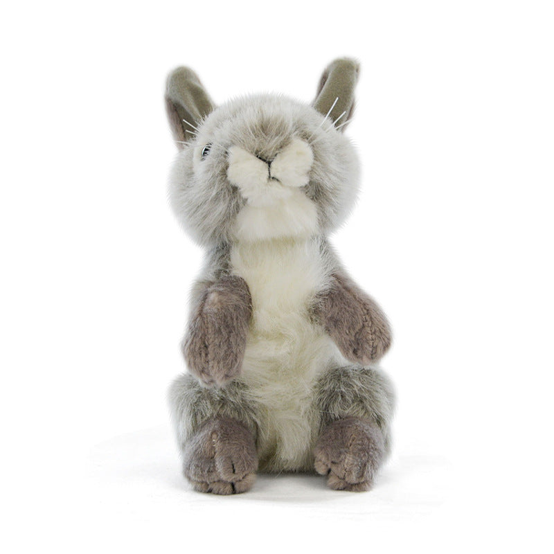 Simulation cute rabbit animal plush toy new style little rabbit family rabbit doll children's gift doll