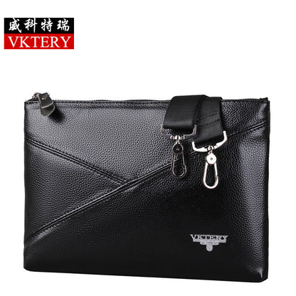 Weike Terry Large Size Men's Envelope Clutch Shoulder Crossbody Backpack Business Casual Men's Bag