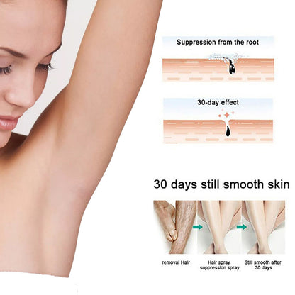 EELHOE hair removal spray for underarms, gentle hair removal spray, refreshing, non-irritating, delicate and smooth hair removal spray 