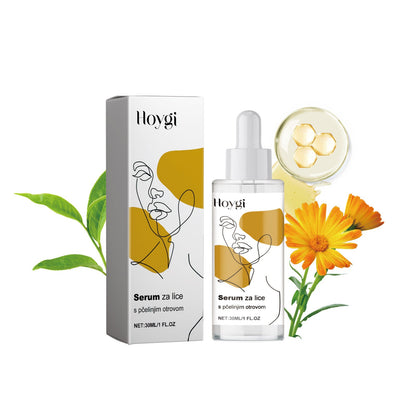 Hoygi Bee Venom Anti-Aging Facial Essence បំបាត់ស្នាមអុចខ្មៅ ស្នាមសង្វារ ធ្វើអោយក្មេងជាងវ័យ ផ្តល់សំណើមបានយូរ និងប្រឆាំងភាពជ្រីវជ្រួញ 