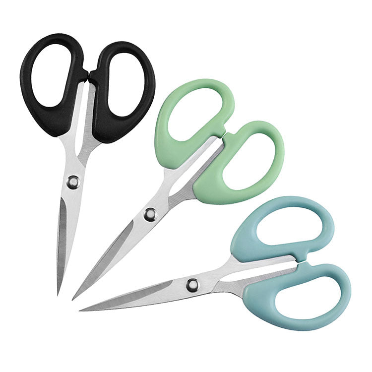 2 yuan store supply card small scissors No. 2 stainless steel household scissors stationery office student scissors handmade scissors