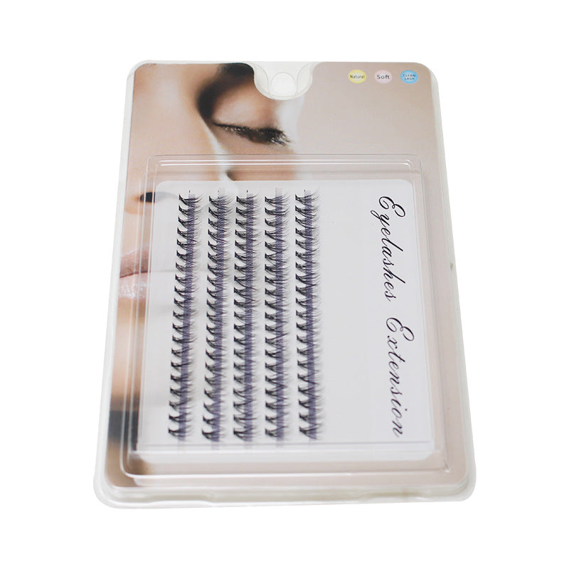 Hot melt false eyelashes natural nude makeup single single cluster eyelashes 