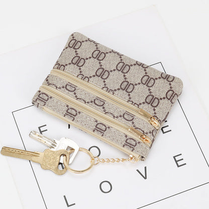 Fashion coin purse for women small mini short zipper key bag simple small wallet coin small coin bag purse 