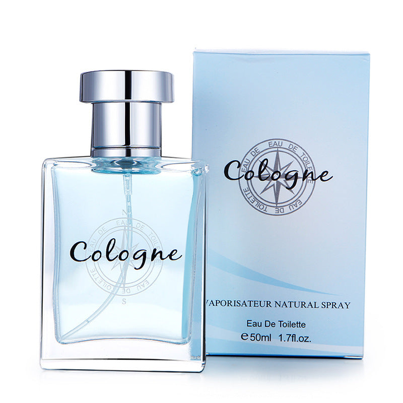 Cologne ទឹកអប់បុរស ពណ៌ខៀវស្រាល ក្លិនក្រអូបស្រស់ស្រាយ ជាប់បានយូរ 50ml មានលក់បោះដុំ