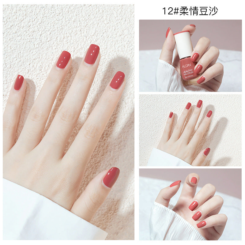 New oily nail polish, non-peelable, no-bake, long-lasting, no odor, natural and quick-drying, cross-border nail polish wholesale