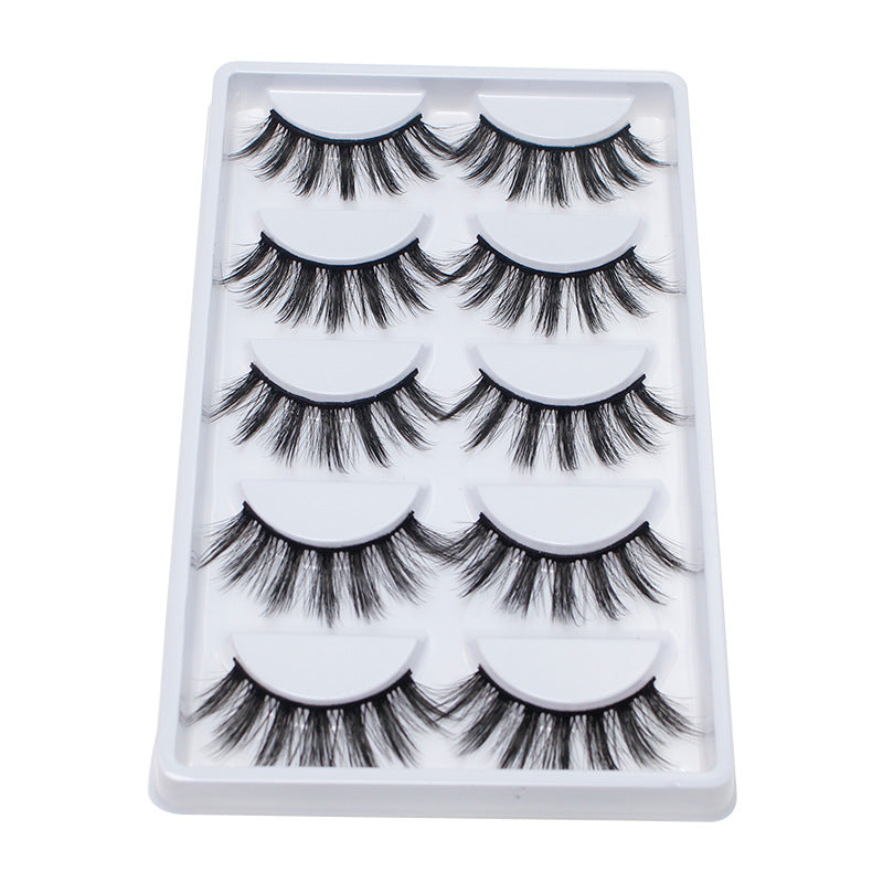 DINGSEN false eyelashes factory cross-border stable supply manufacturers wholesale cotton thread stems 5 pairs A-10 comfortable and soft