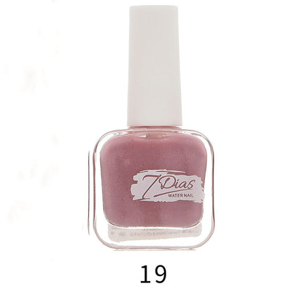 bk new 22 color ice transparent seven days water-based nail polish no baking long-lasting can not be peeled and pulled healthy no odor wholesale 