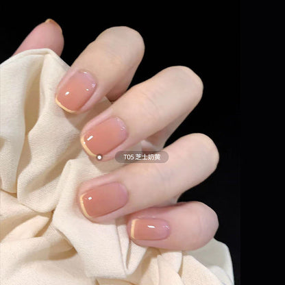 Water-based transparent nail polish matte nude color long-lasting tearable no-bake odorless nail polish glossy nail polish manufacturers wholesale 