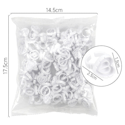 Wholesale grafting eyelash glue ring flower cup eyelash flower ring cup glue tray tool