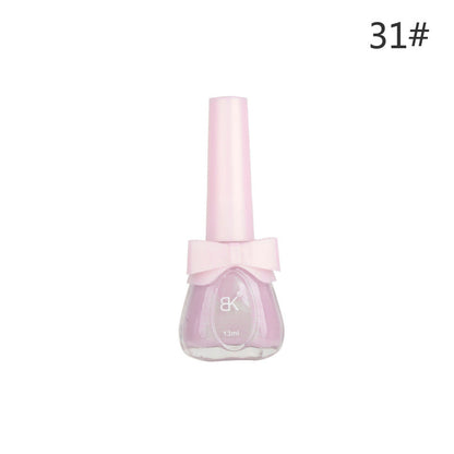 Water-based nail polish no baking quick drying tearable set nude transparent odorless long-lasting peelable cross-border nail polish