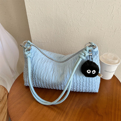 2024 autumn and winter new dumpling bag women's bag trendy single shoulder underarm bag high texture niche design crossbody bag women 