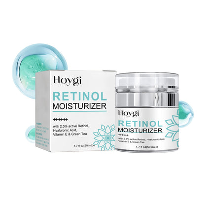 Hoygi Retinol Moisturizing Cream ជួយបន្តឹងស្បែកមុខ បង្រួមរន្ធរោម ផ្តល់សំណើម ផ្តល់សំណើម ប្រឆាំងភាពជ្រីវជ្រួញ 