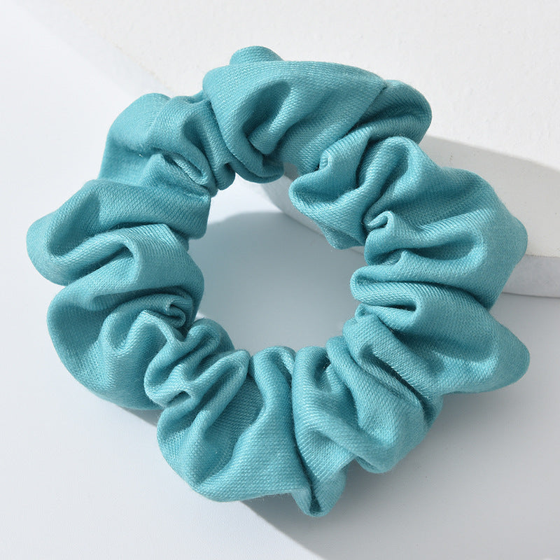 Cross-border French-style fat intestine hair ring head flower simple hair tied ponytail knitted mesh large intestine hair ring headdress female