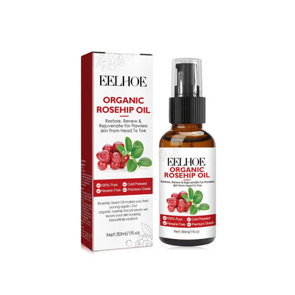 EELHOE Rosehip Oil Facial Essence ផ្តល់សំណើម កាត់បន្ថយស្នាមជ្រួញ បង្រួមរន្ធញើស ប្រឆាំងភាពចាស់ 