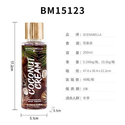 跨境女士身体喷雾香水 女士香水香体喷雾身体香氛body mist250ml