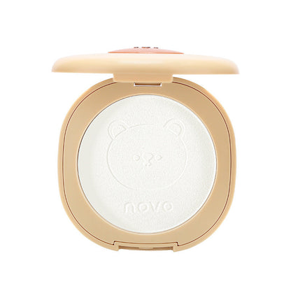 NOVO Light Translucent Feather Soft Silk Pressed Powder Oil Control Concealer Waterproof No Makeup No Flying Powder Dry and Wet Dual Use Setting Powder