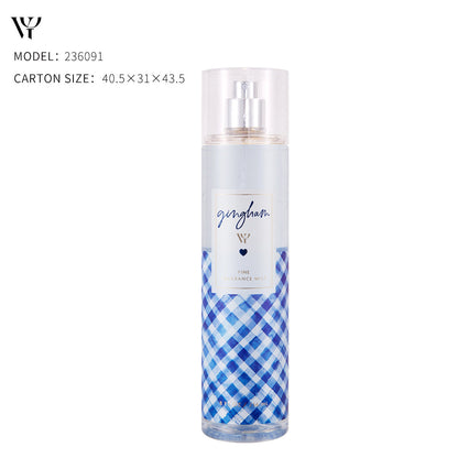 Cross-border exclusive brand Victoria Flower Season Body Spray Perfume Classic Plaid Violet Musk Lasting Fragrance