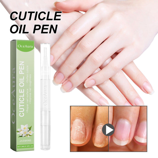 OceAura nail care oil repairs onychomycosis, soft nails, bright nails, nail thickening, jasmine type 