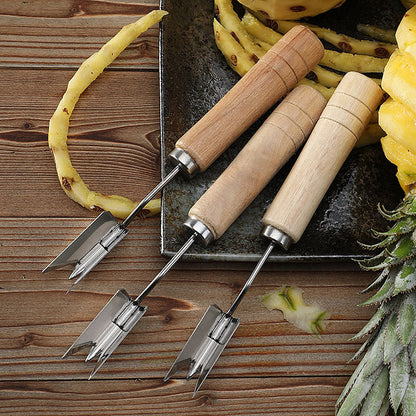 Stainless steel pineapple knife peeler peeled pineapple shovel eye remover pineapple fork pineapple v-shaped eye digging tool