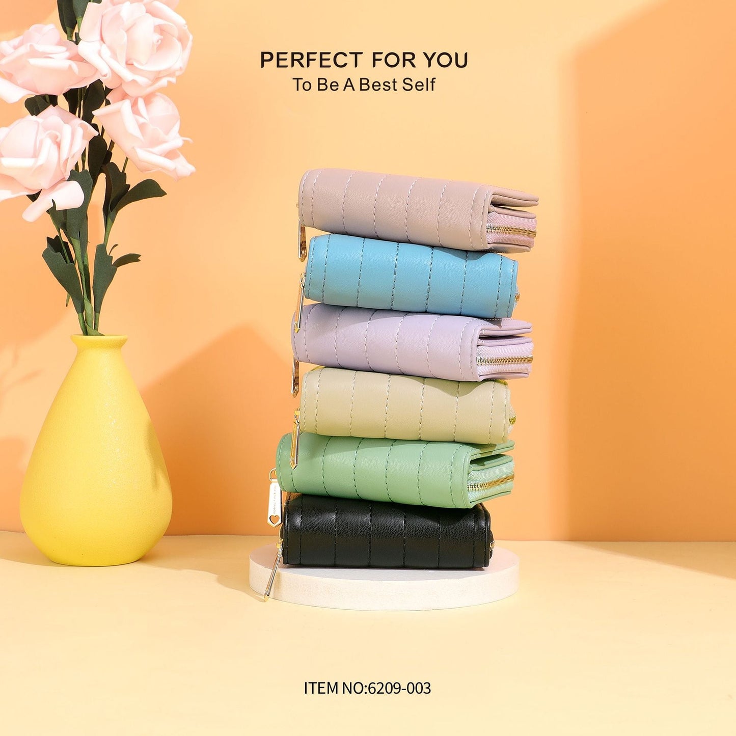 foreveryoung short PU soft leather wallet ladies two-fold zipper simple card holder high-end short wallet wholesale 