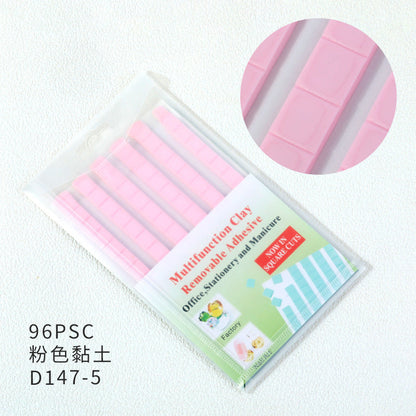 Nail art clay nail piece mud green pink white plasticine nail piece fixing glue clay multifunctional nail-free glue