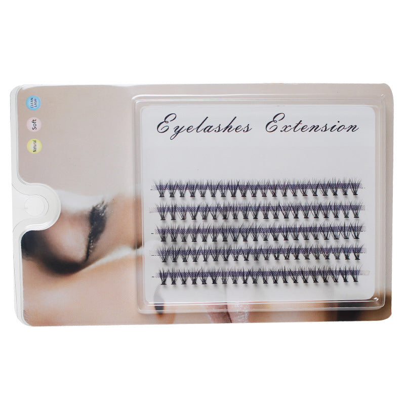 Hot melt false eyelashes natural nude makeup single single cluster eyelashes 