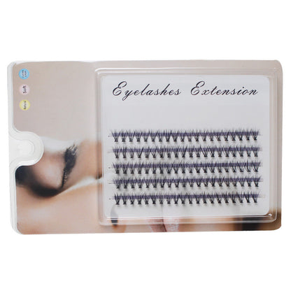 Hot melt false eyelashes natural nude makeup single single cluster eyelashes 