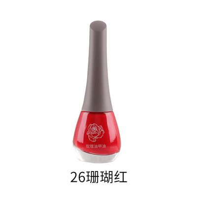 Beisijie's new rose oil nail polish water-based seven-day no-bake long-lasting non-peelable quick-drying whitening and shiny wholesale 