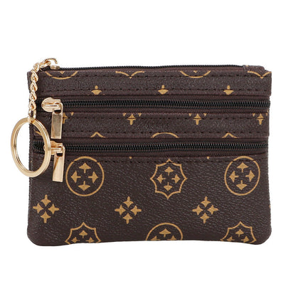 Fashion coin purse for women small mini short zipper key bag simple small wallet coin small coin bag purse 