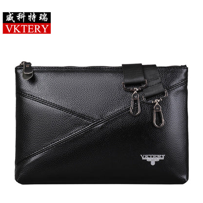 Weike Terry Large Size Men's Envelope Clutch Shoulder Crossbody Backpack Business Casual Men's Bag