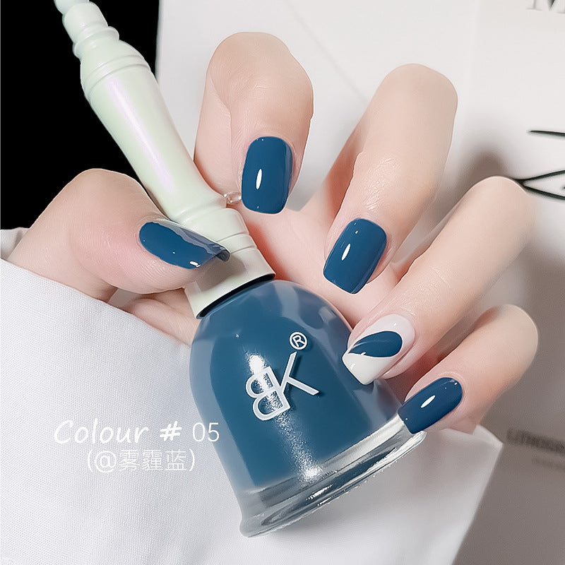 Water-based nail polish, no baking, quick drying, long-lasting, non-peelable, bell autumn and winter transparent nude jelly nail polish for nail salon