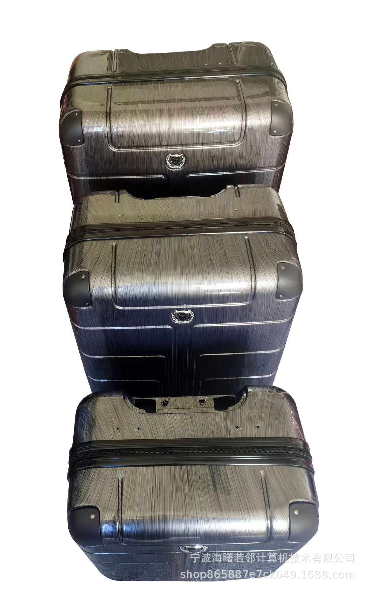 12 sets of semi-finished trolley cases ABS trolley cases PVC cases ABS suitcase sets can be printed with logo 