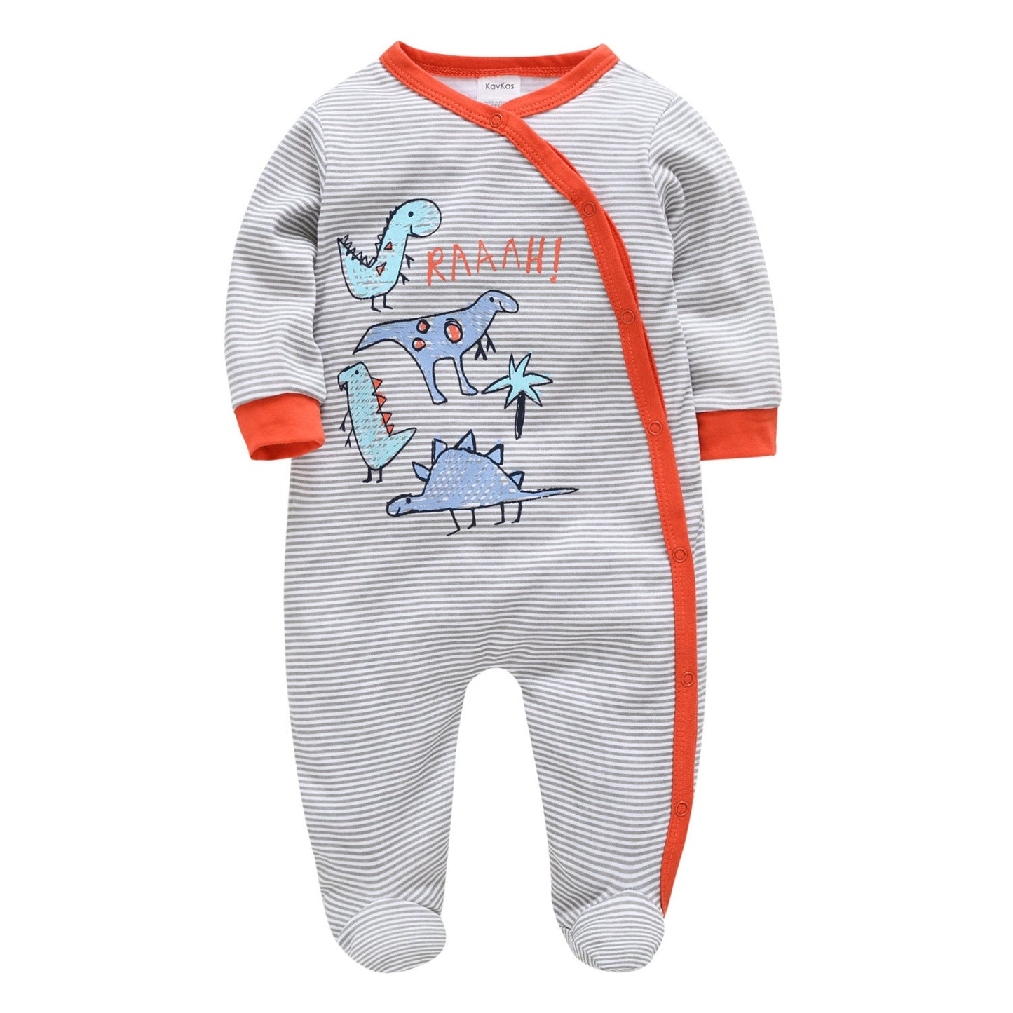 Newborn crawling clothes cartoon baby clothes autumn cotton long-sleeved romper baby onesie cross-border wholesale