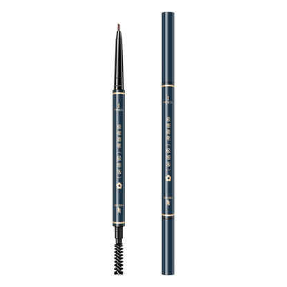 Internet celebrity Chinese style double-headed eyebrow pencil small triangle rotating eyebrow pencil one stroke makeup shaping slender smooth student novice