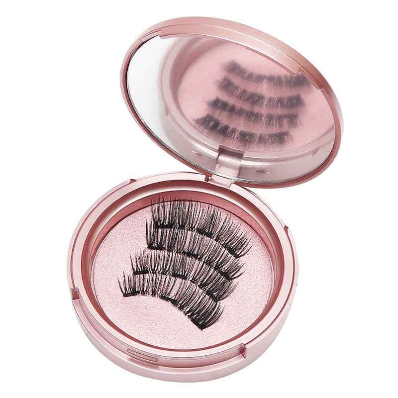 DINGSEN magnet false eyelashes glue-free eyelashes 4 pieces without clips magnetic eyelashes style