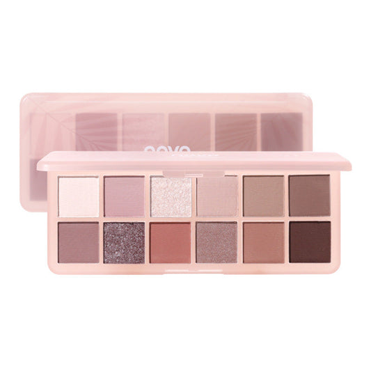 NOVO Zhao Zhao Xingye twelve color eye shadow smoky pure desire ins student party earth color pearl high value wholesale 