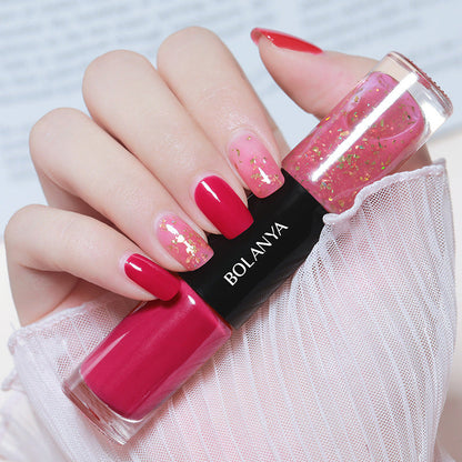 Cross-border double-headed oily nail polish, no baking, long-lasting and non-peelable, new spring and summer nail polish, no baking and quick-drying nail polish