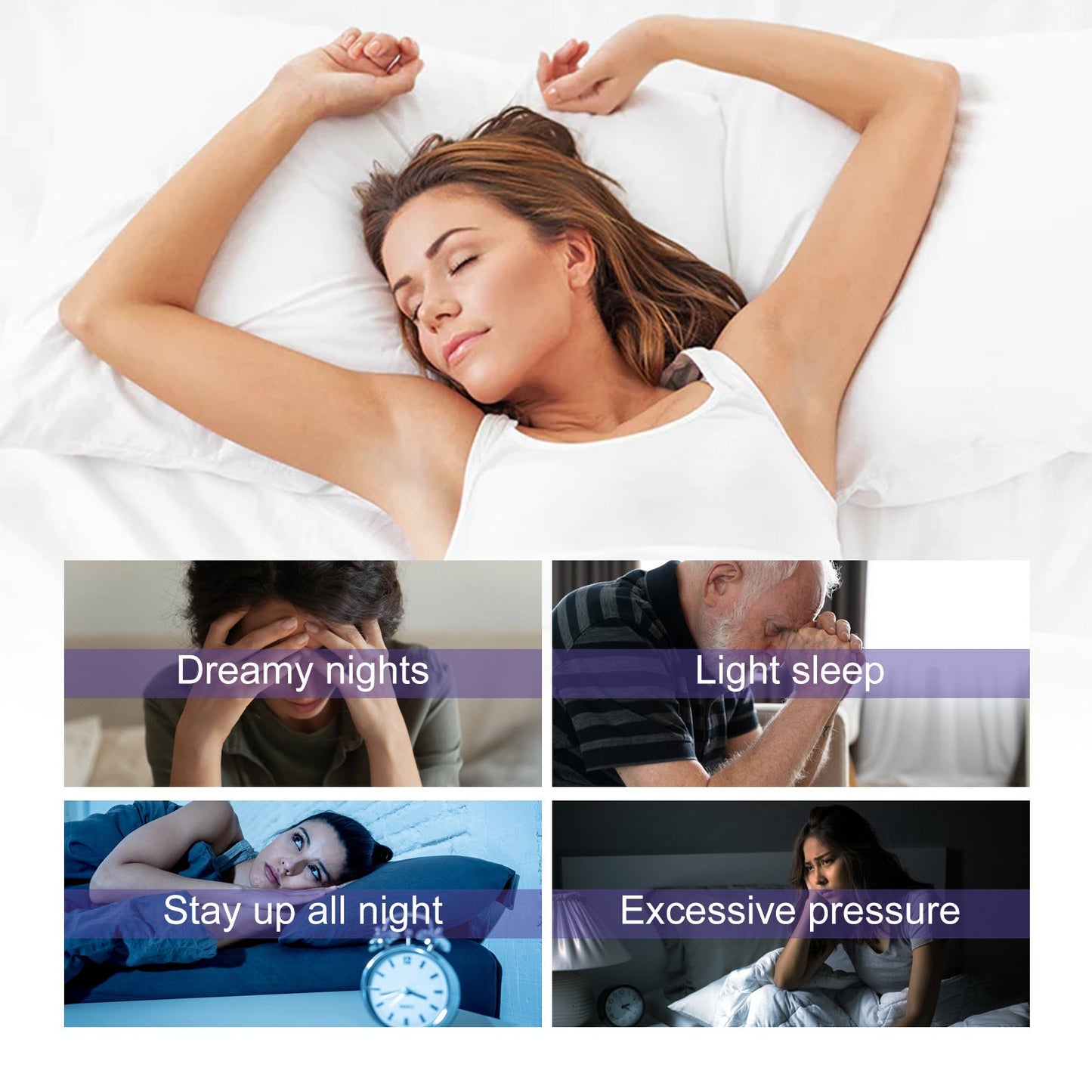 XIMONTH lavender sleep spray relieves anxiety, relaxes the mind and body, helps sleep and falls asleep peacefully 