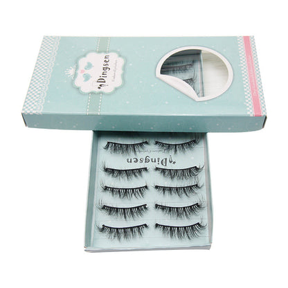 DINGSEN false eyelashes factory 10 pairs of 3D three-dimensional multi-layer eyelashes natural thick curled eyelashes