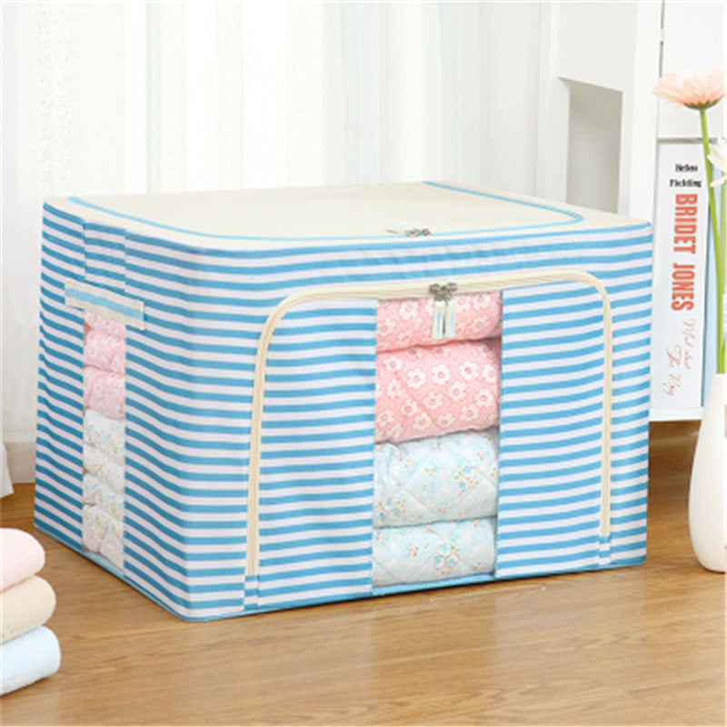 Clothes Storage Box Box Basket Artifact Household Fabric Folding Wardrobe Toy Organizing Bag Dormitory Storage Box 