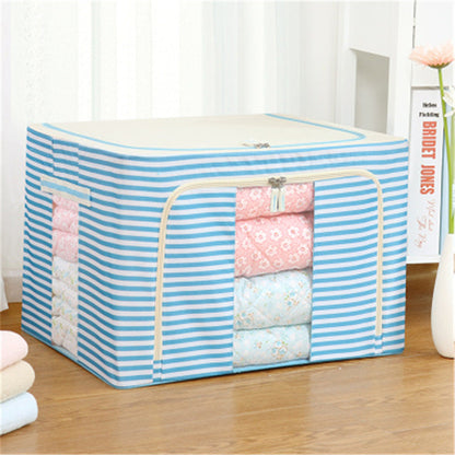 Clothes Storage Box Box Basket Artifact Household Fabric Folding Wardrobe Toy Organizing Bag Dormitory Storage Box 