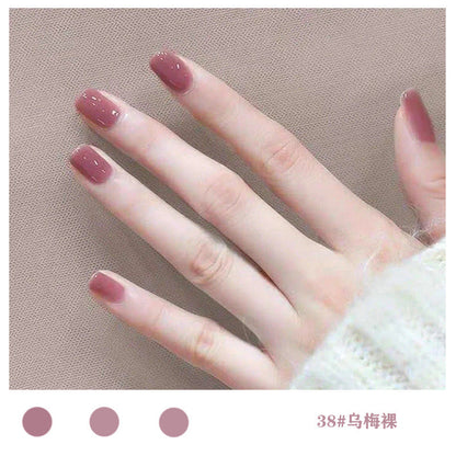 2023 European and American sealing layer does not fade nail color high gloss printing neutral manicure nail polish can be torn off without baking female