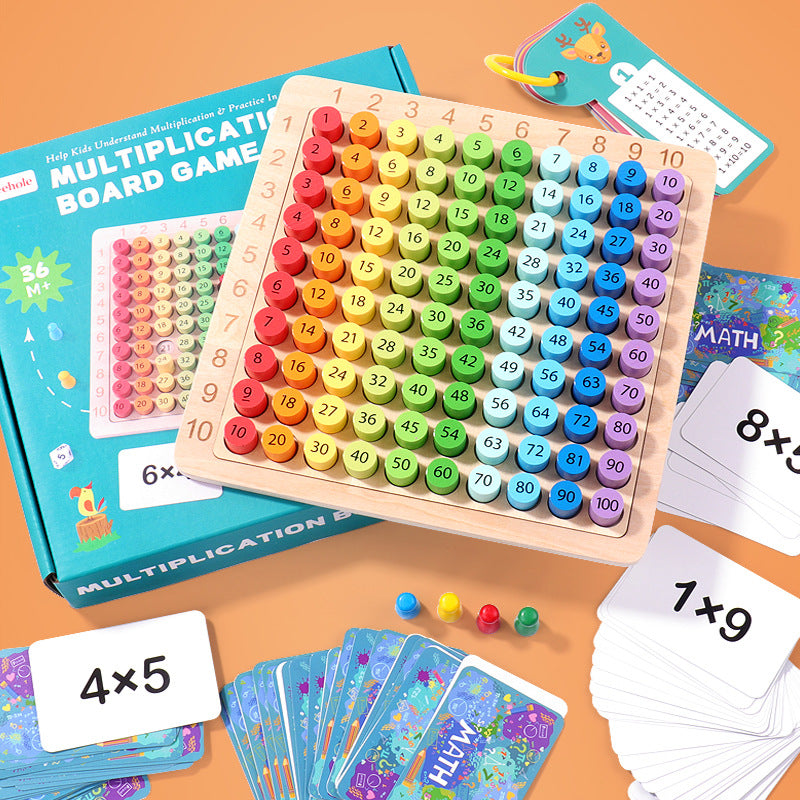 Children's color 99 multiplication table early childhood education puzzle 99 multiplication formula table primary school students 99 multiplication board operation table