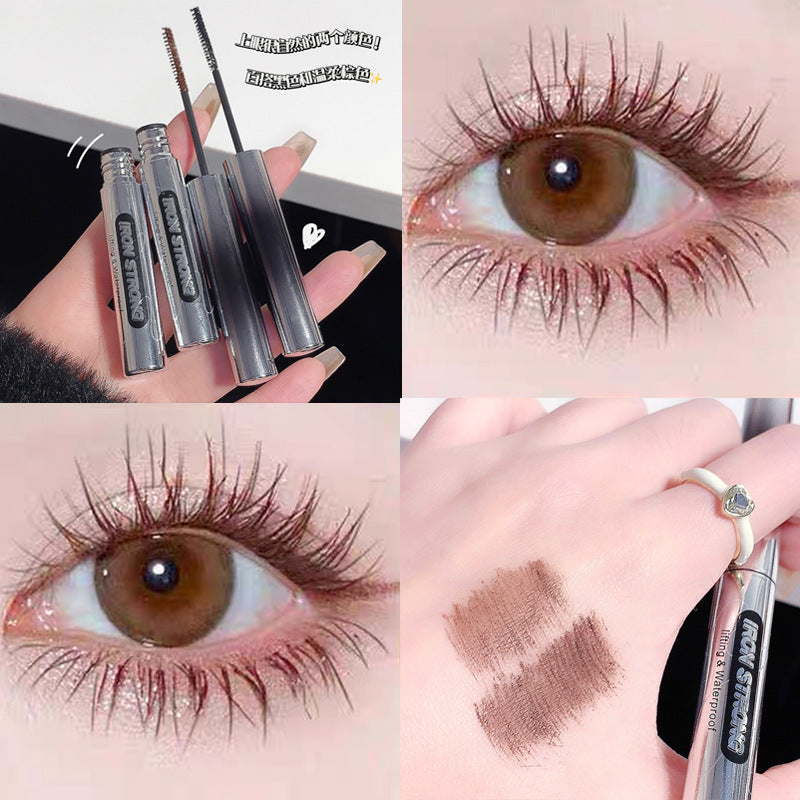 Cappuvini small steel tube mascara curls and lengthens for a long time, sets quickly, dries, is waterproof, and does not smudge. It has an extremely fine brush head