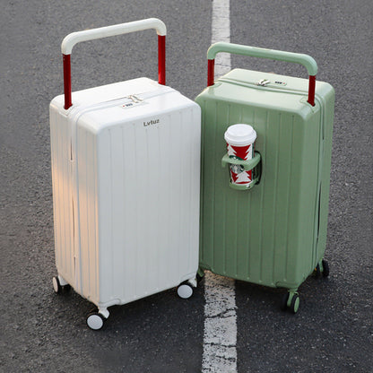 Trolley case middle wide trolley suitcase ABS+PC women's large capacity password suitcase universal wheel men 