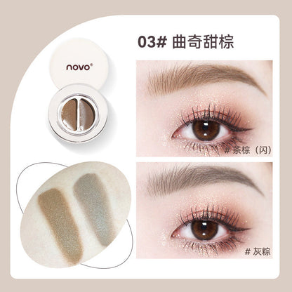 Domestic NOVO eyebrow dyeing cream three-dimensional natural waterproof and sweat-proof long-lasting non-fading non-fading eyebrow dyeing cream for female students 