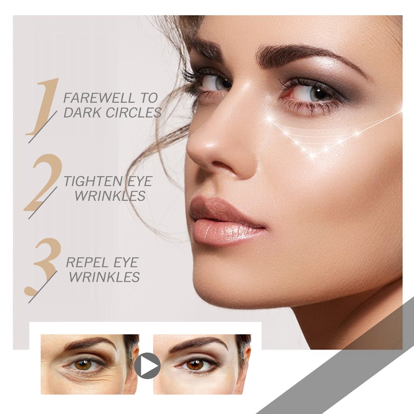 JAYSUING Firming Eye Cream reduces dark circles and fine lines, moisturizes, lifts, fights wrinkles, and tightens eye skin 