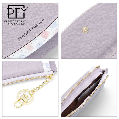 Perfect For You Cross-border Women's Wallet Short Multi-function Fashion Coin Purse Multi-card Slot PU Card Bag 